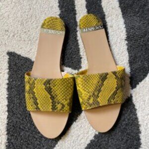 Catania Sandals Yellow Snake by M.N.G | Size 38 | New